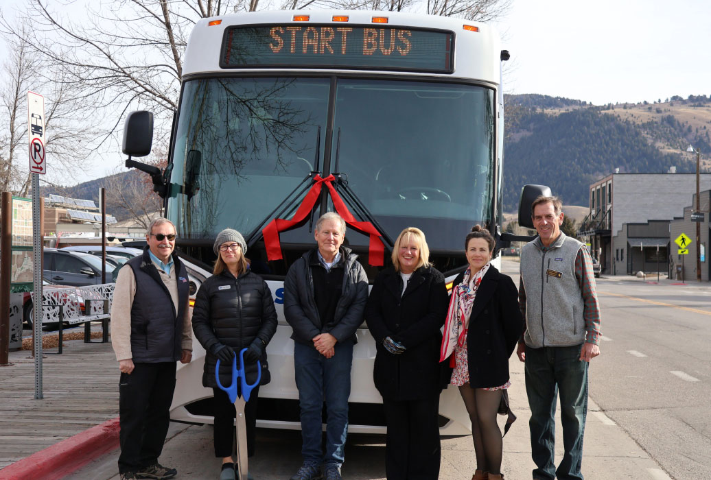 People gathered at ribbon cutting ceremony